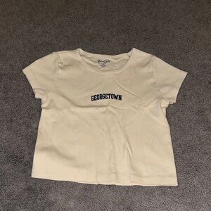 Brandy Melville Ivory 'Georgetown' Crop Top
